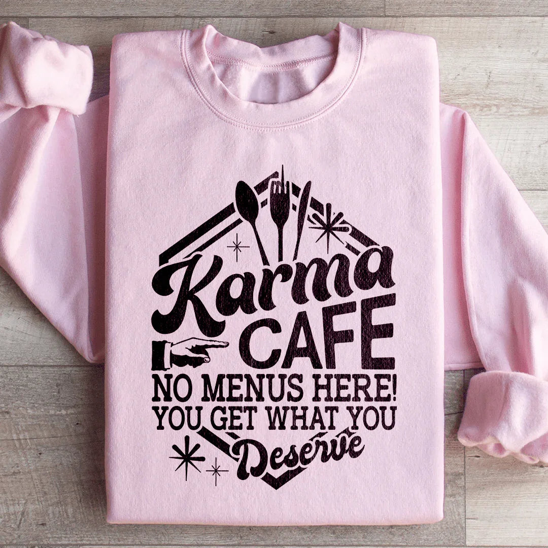 Karma Cafe Sweatshirt Light Pink / S Peachy Sunday T-Shirt