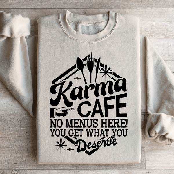 Karma Cafe Sweatshirt Sand / S Peachy Sunday T-Shirt