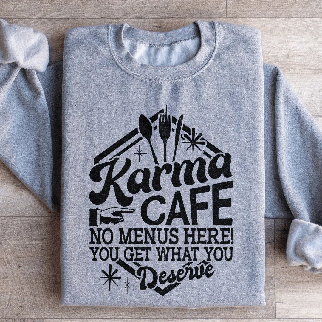 Karma Cafe Sweatshirt Sport Grey / S Peachy Sunday T-Shirt