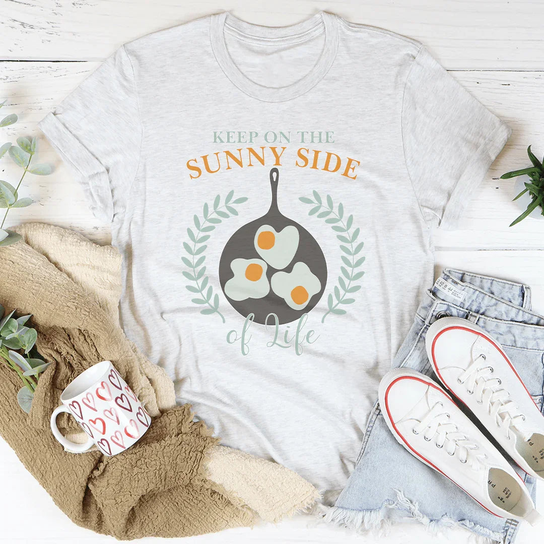 Keep On The Sunny Side OF Life Tee Ash / S Peachy Sunday T-Shirt