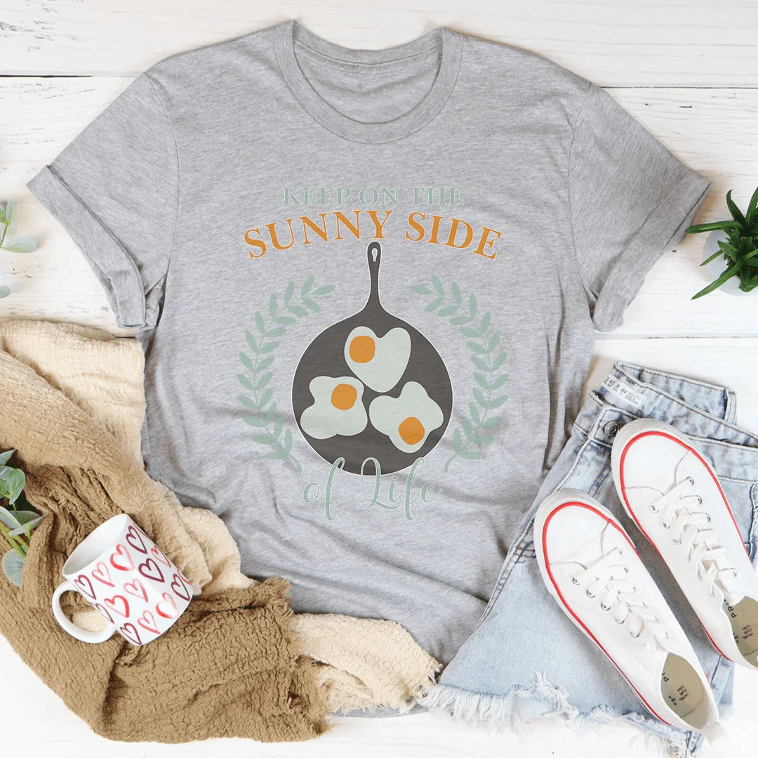 Keep On The Sunny Side OF Life Tee Athletic Heather / S Peachy Sunday T-Shirt
