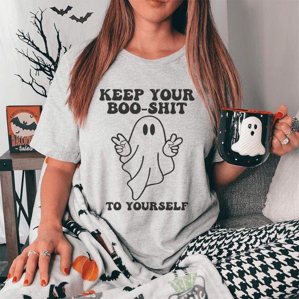 Keep Your Boo Shit To Yourself Tee Athletic Heather / S Peachy Sunday T-Shirt