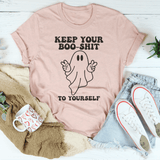 Keep Your Boo Shit To Yourself Tee Heather Prism Peach / S Peachy Sunday T-Shirt