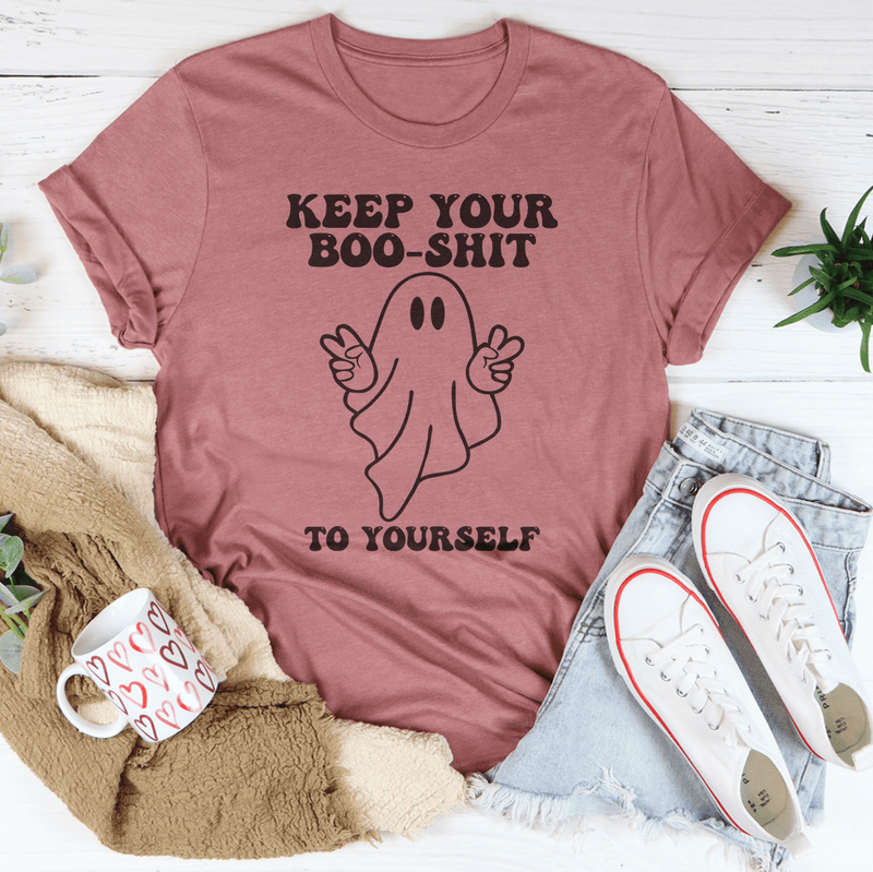 Keep Your Boo Shit To Yourself Tee Mauve / S Peachy Sunday T-Shirt
