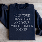 Keep Your Head High Sweatshirt Black / S Peachy Sunday T-Shirt