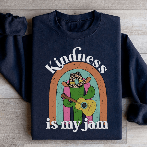 Kindness Is My Jam Sweatshirt Black / S Peachy Sunday T-Shirt
