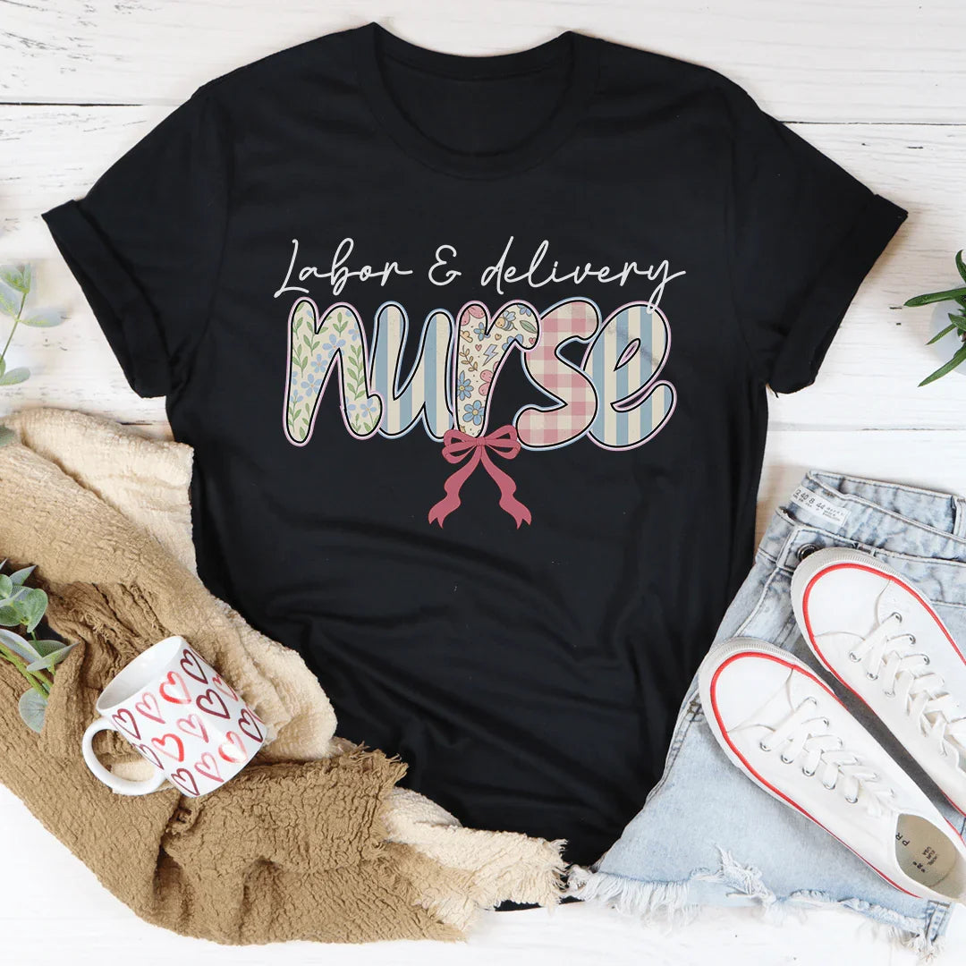 Labour Delivery Nurse Tee Peachy Sunday T-Shirt