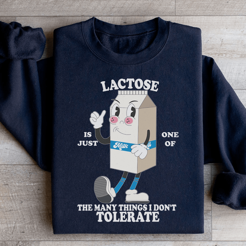 Lactose Is Just One Of The Many Thing I Don't Tolerate Sweatshirt Black / S Peachy Sunday T-Shirt