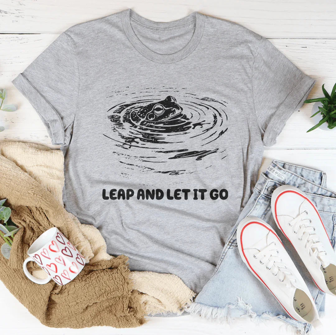 Leap And Let It Go Tee Athletic Heather / S Peachy Sunday T-Shirt