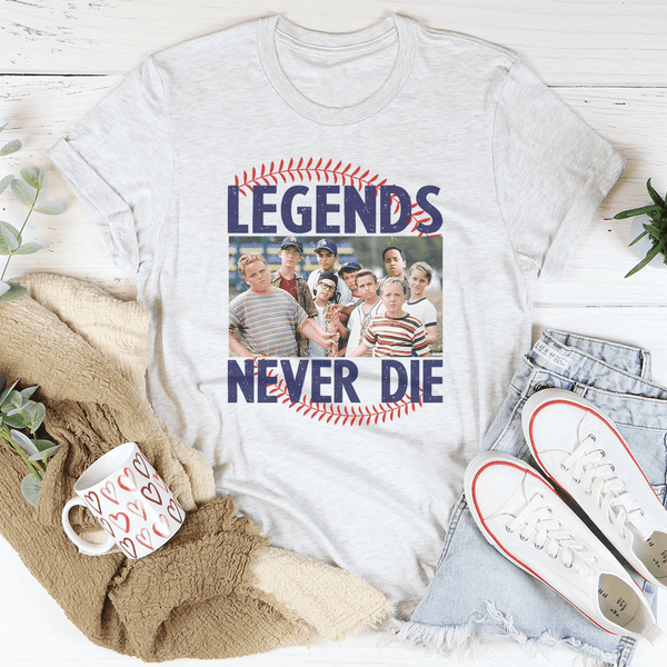Legends Never Die Tee Ash / S Printify T-Shirt T-Shirt