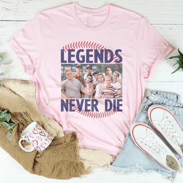 Legends Never Die Tee Pink / S Printify T-Shirt T-Shirt