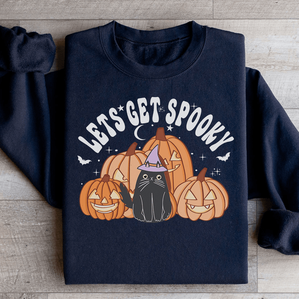 Lets Get Spooky Sweatshirt Black / S Peachy Sunday T-Shirt