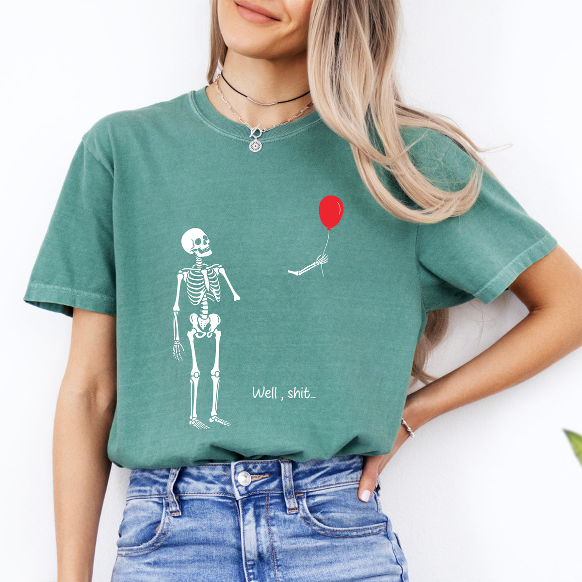 Well S_it lustiges Skelett-T-Shirt
