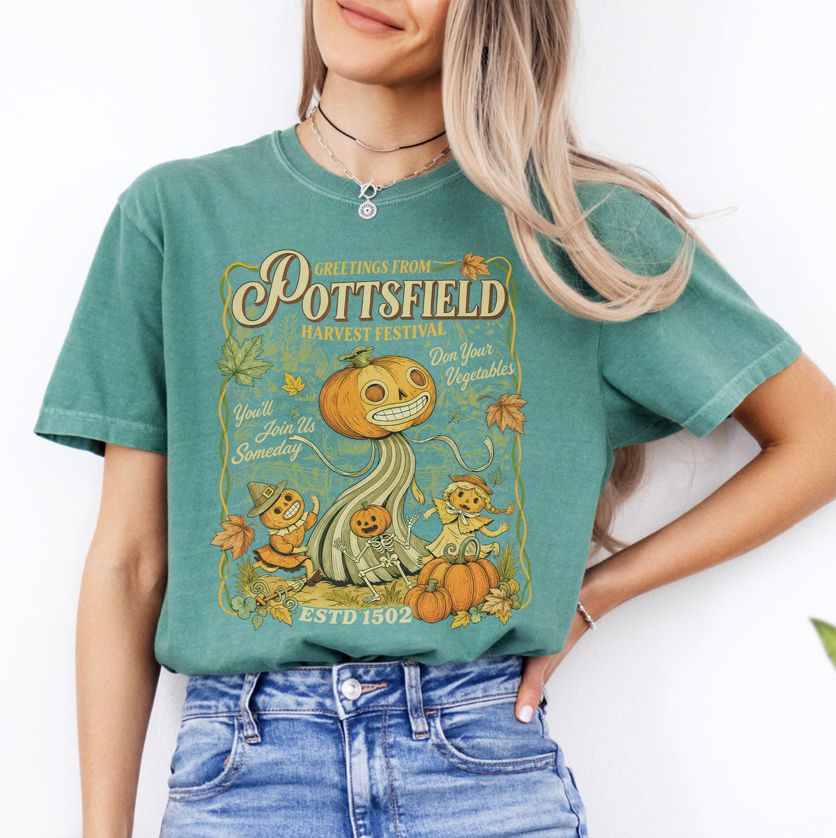 Greetings From Pottsfield Harvest Festival Tee