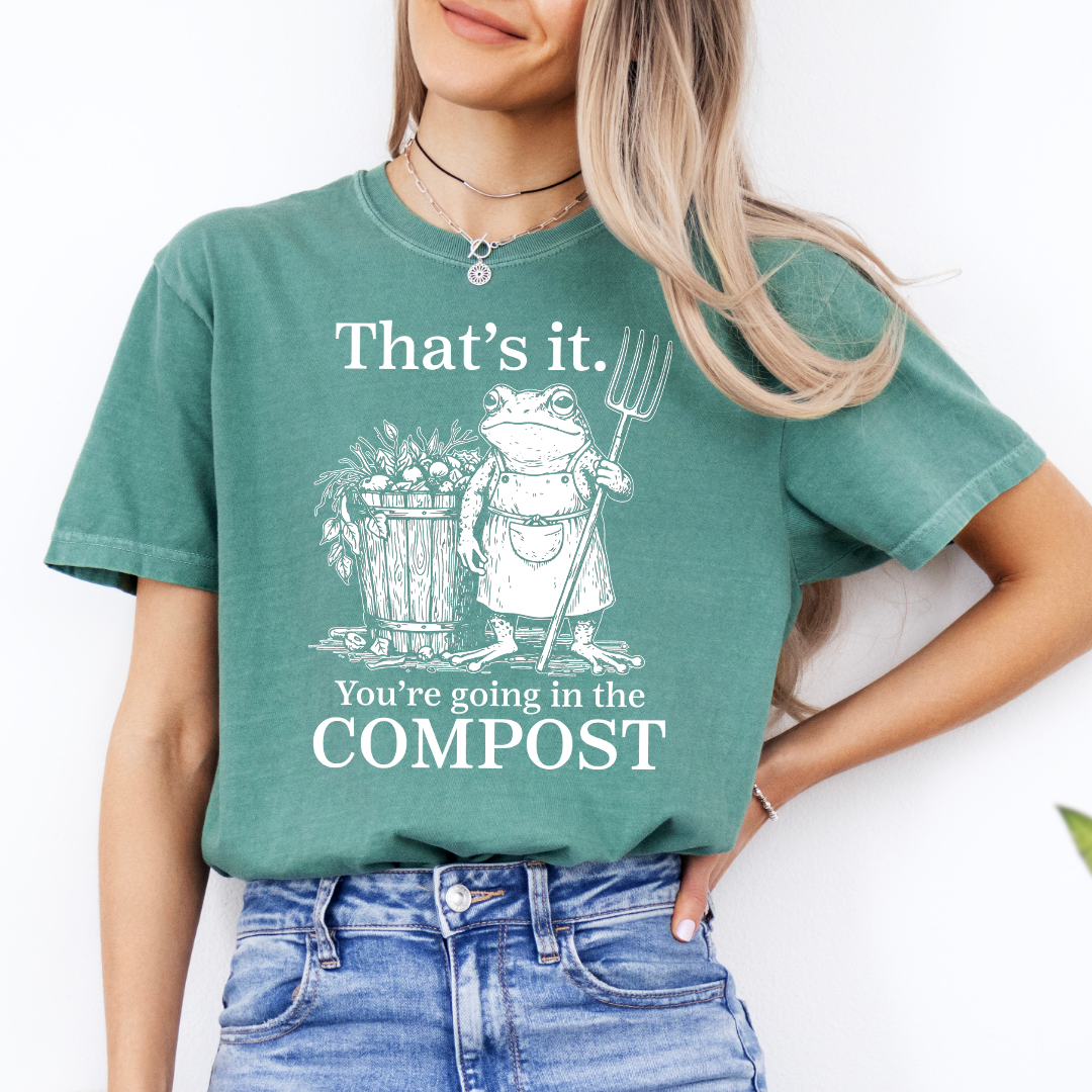 ¡Listo, te vas a la compostera, camiseta!