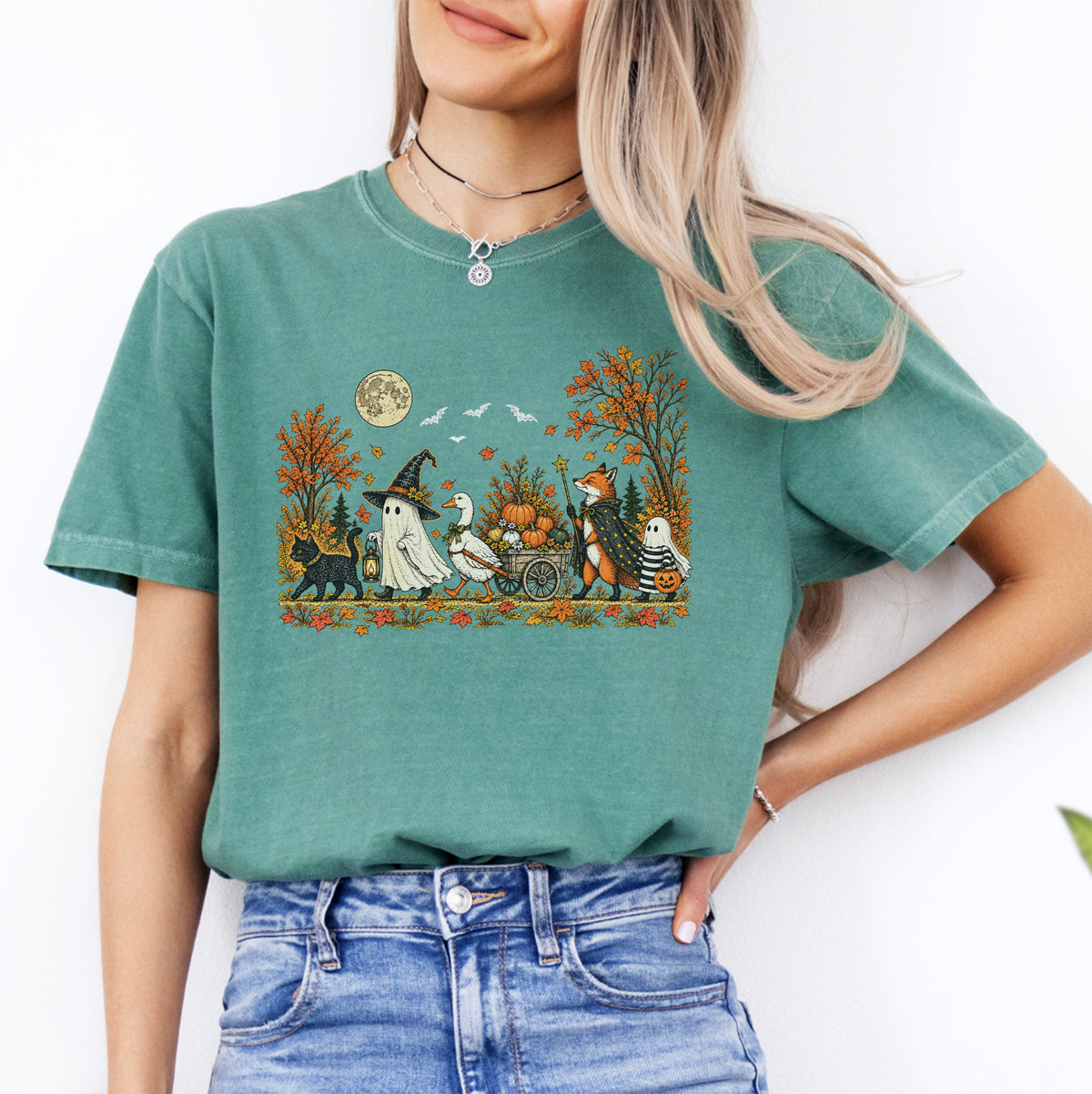 Vintage-Halloween-T-Shirt „Süßes oder Saures“