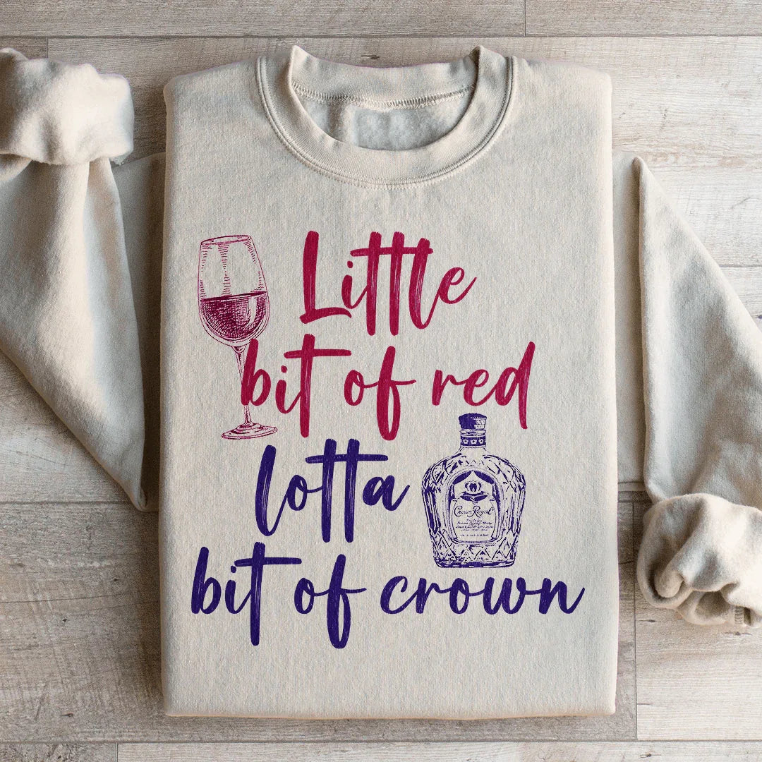 Little Bit Of Red Sweatshirt Sand / S Peachy Sunday T-Shirt
