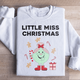 Little Miss Christmas Sweatshirt White / S Peachy Sunday T-Shirt