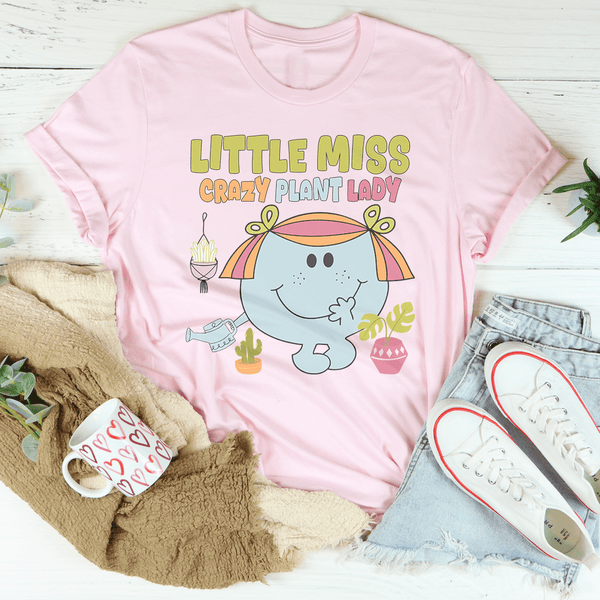 Little Miss Crazy Plant Lady Tee Pink / S Peachy Sunday T-Shirt