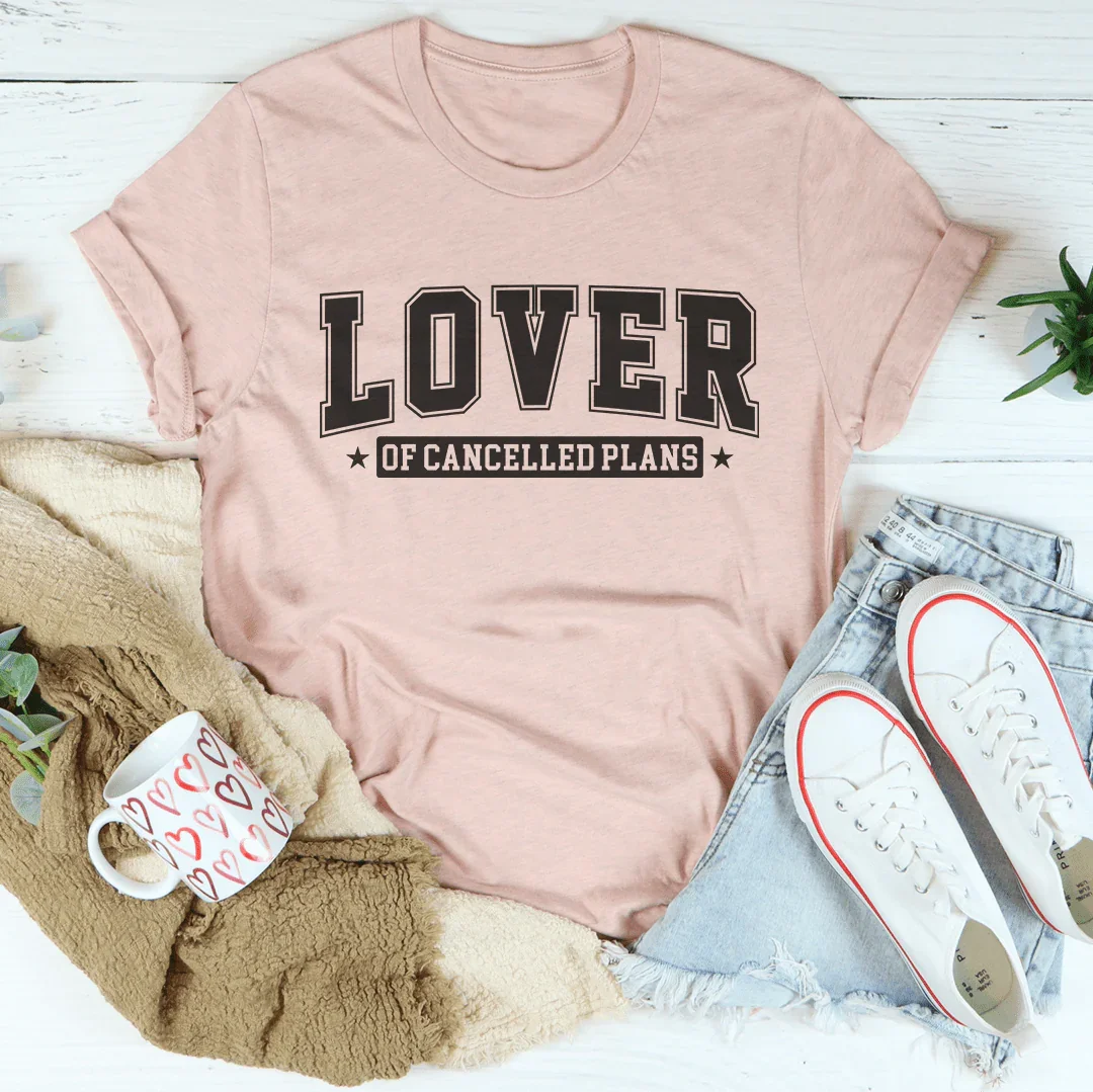 Lover Of Cancelled Plans Tee Heather Prism Peach / S Peachy Sunday T-Shirt