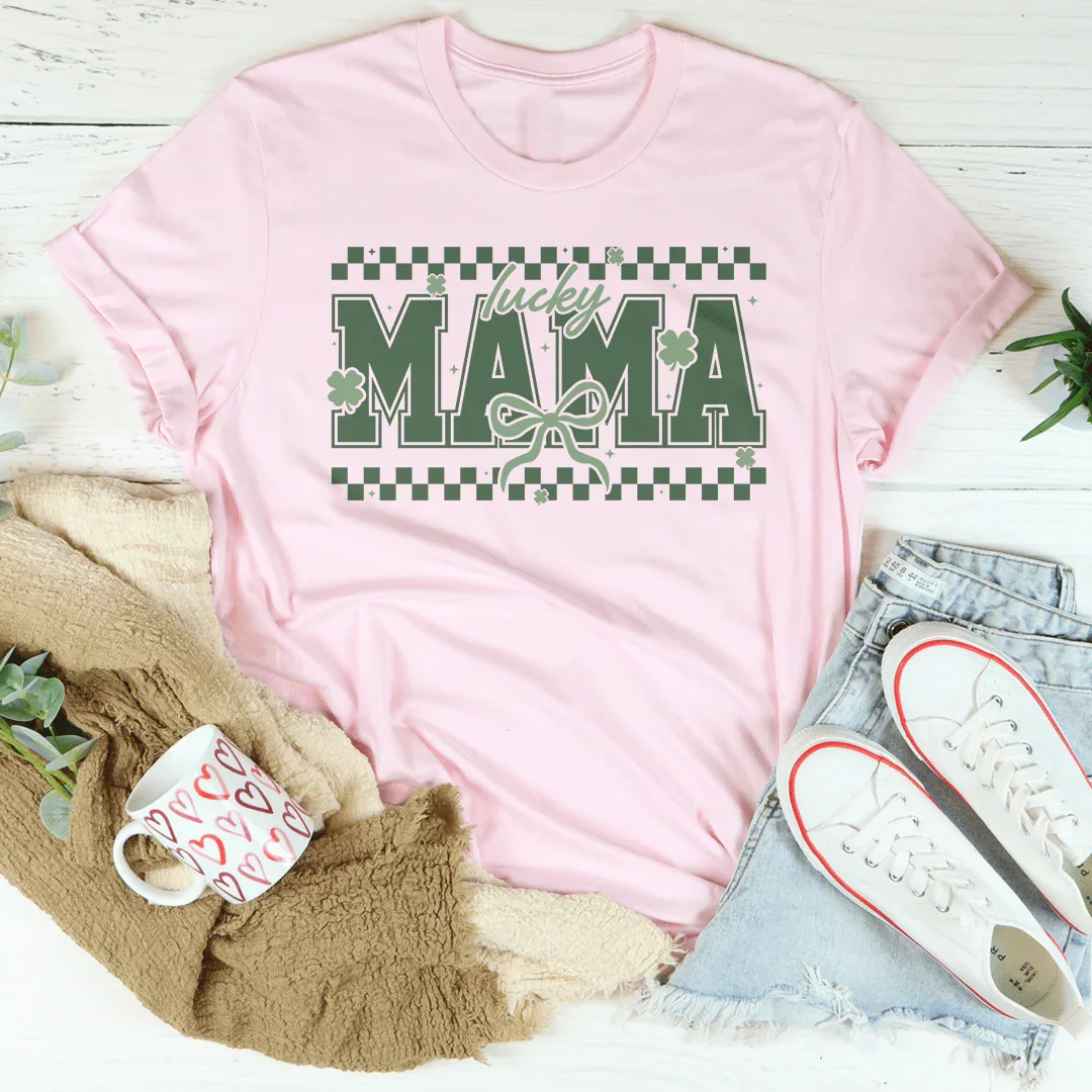 Lucky Mama Tee Pink / S Peachy Sunday T-Shirt