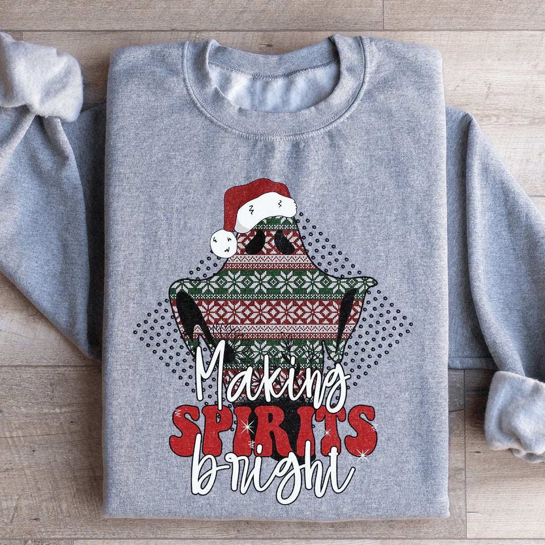 Making Spirits Bright Sweatshirt Peachy Sunday T-Shirt