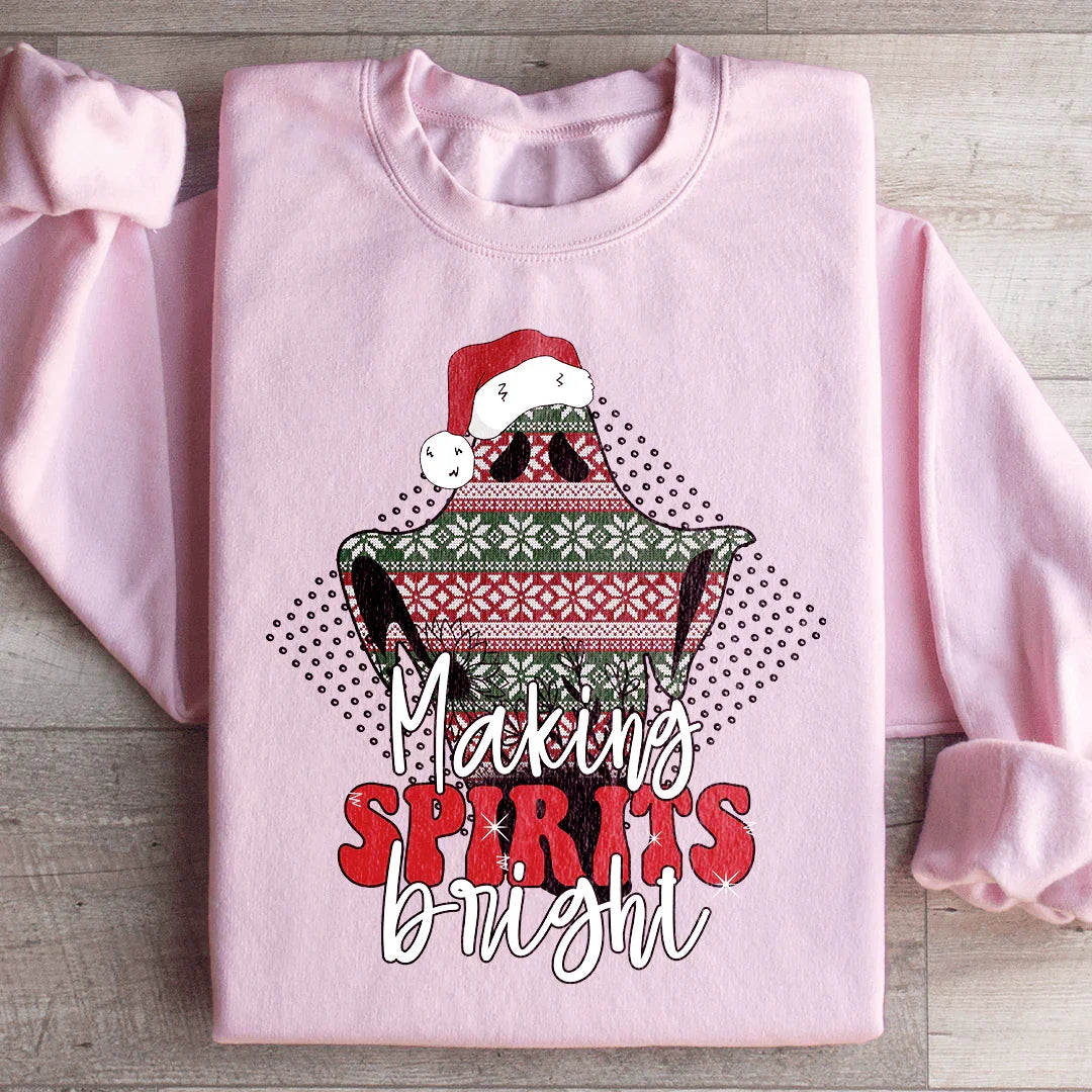 Making Spirits Bright Sweatshirt Peachy Sunday T-Shirt