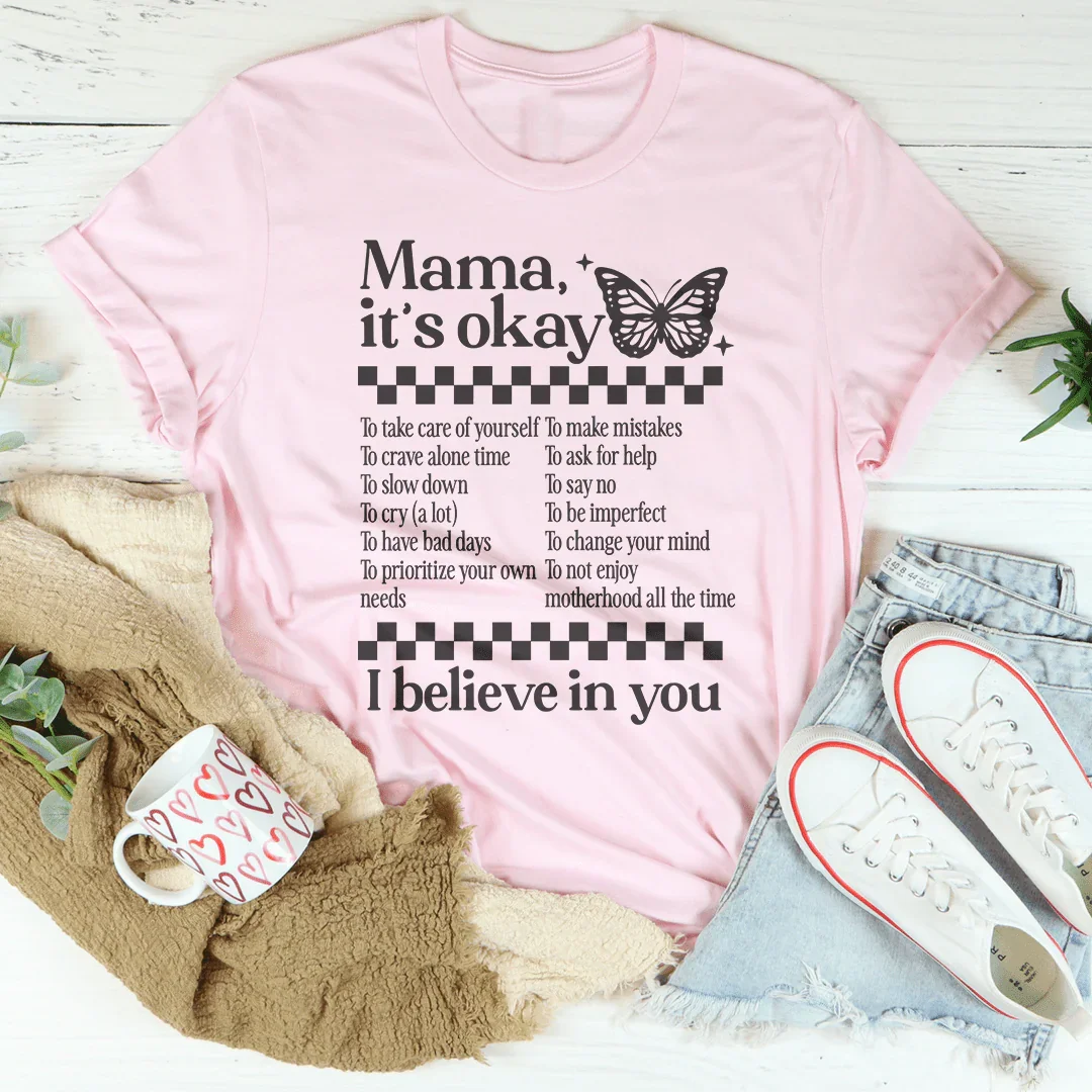 Mama It's Okay Tee Pink / S Peachy Sunday T-Shirt