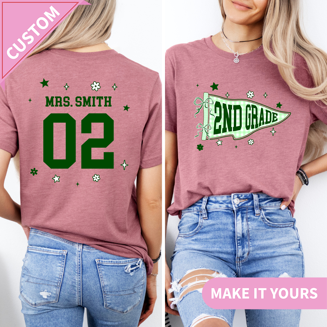 T-shirt personnalisé avec prénom et numéro