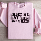 Meet Me At The Corn Maze Sweatshirt Light Pink / S Peachy Sunday T-Shirt