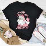 Merry Christmas Assholes Tee Black Heather / S Peachy Sunday T-Shirt