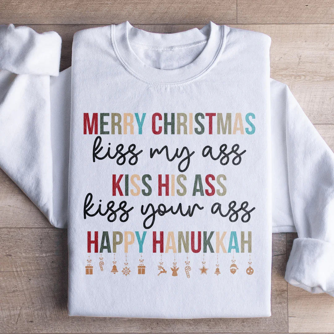 Merry Christmas Sweatshirt White / S Peachy Sunday T-Shirt