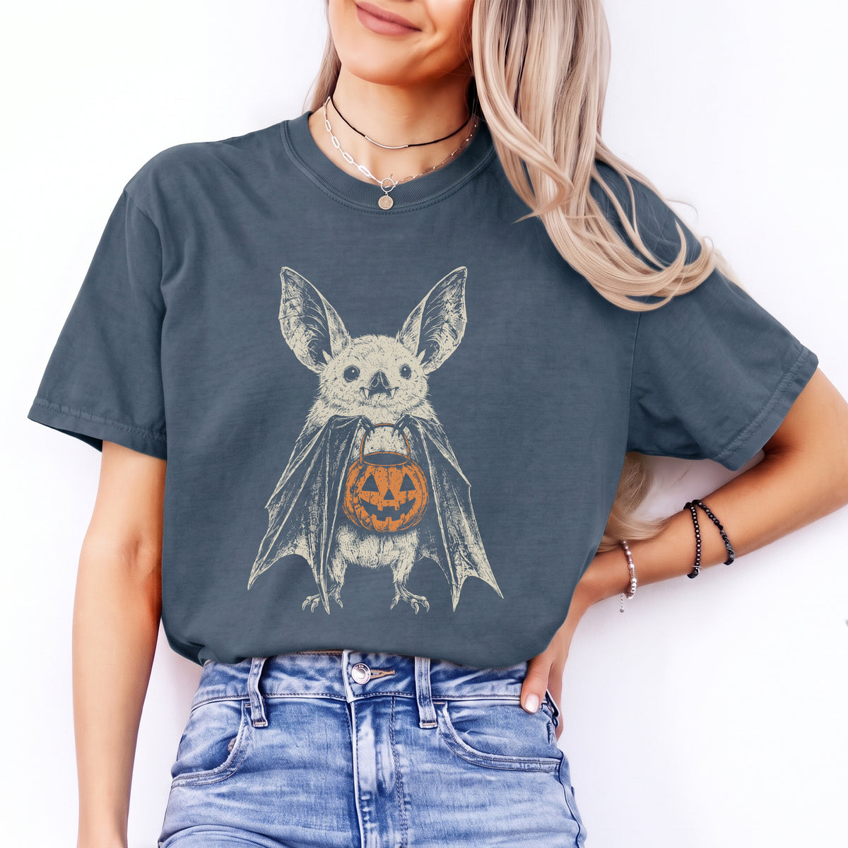 Retro Halloween Bat Tee