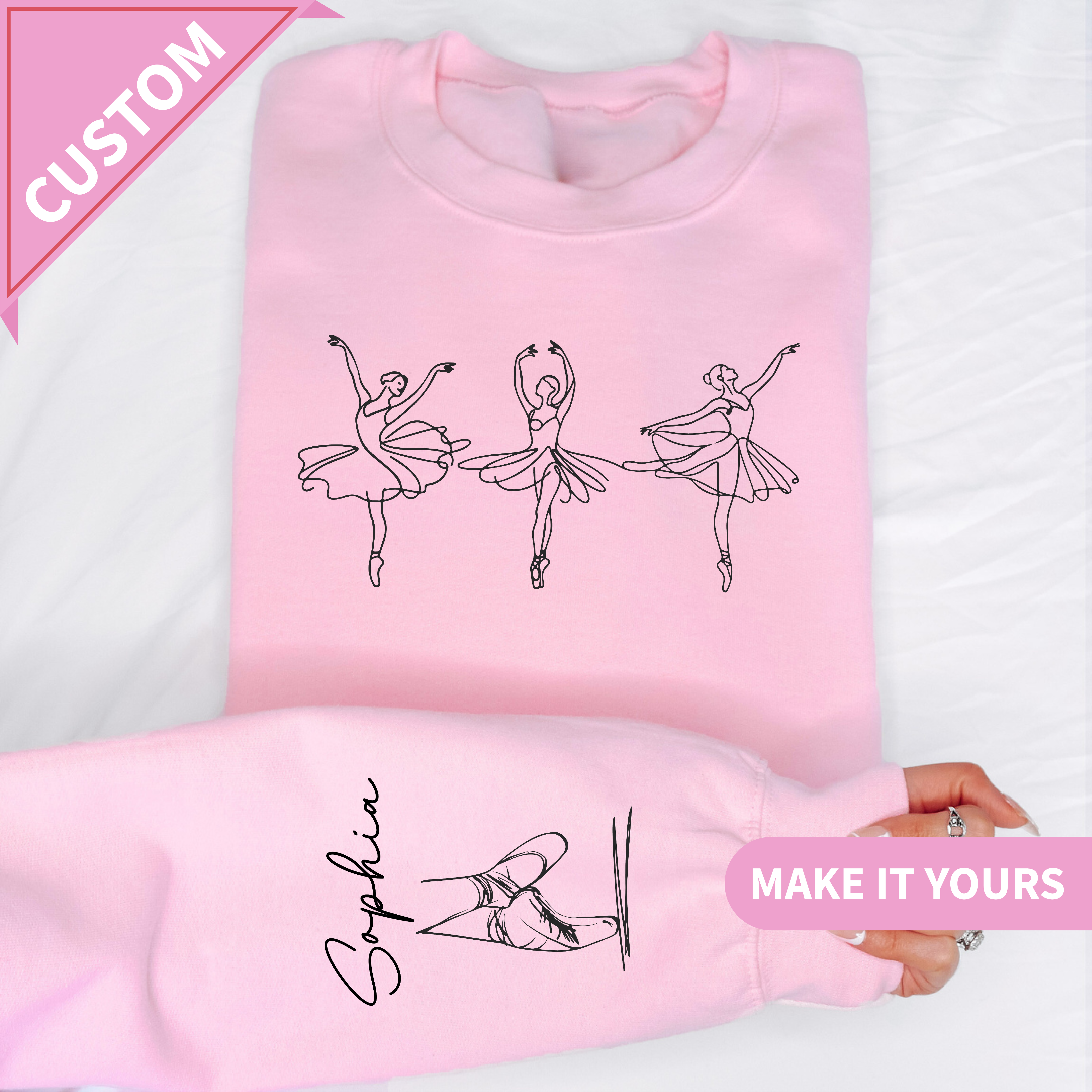 Personalized Name Ballet Sweatshirt