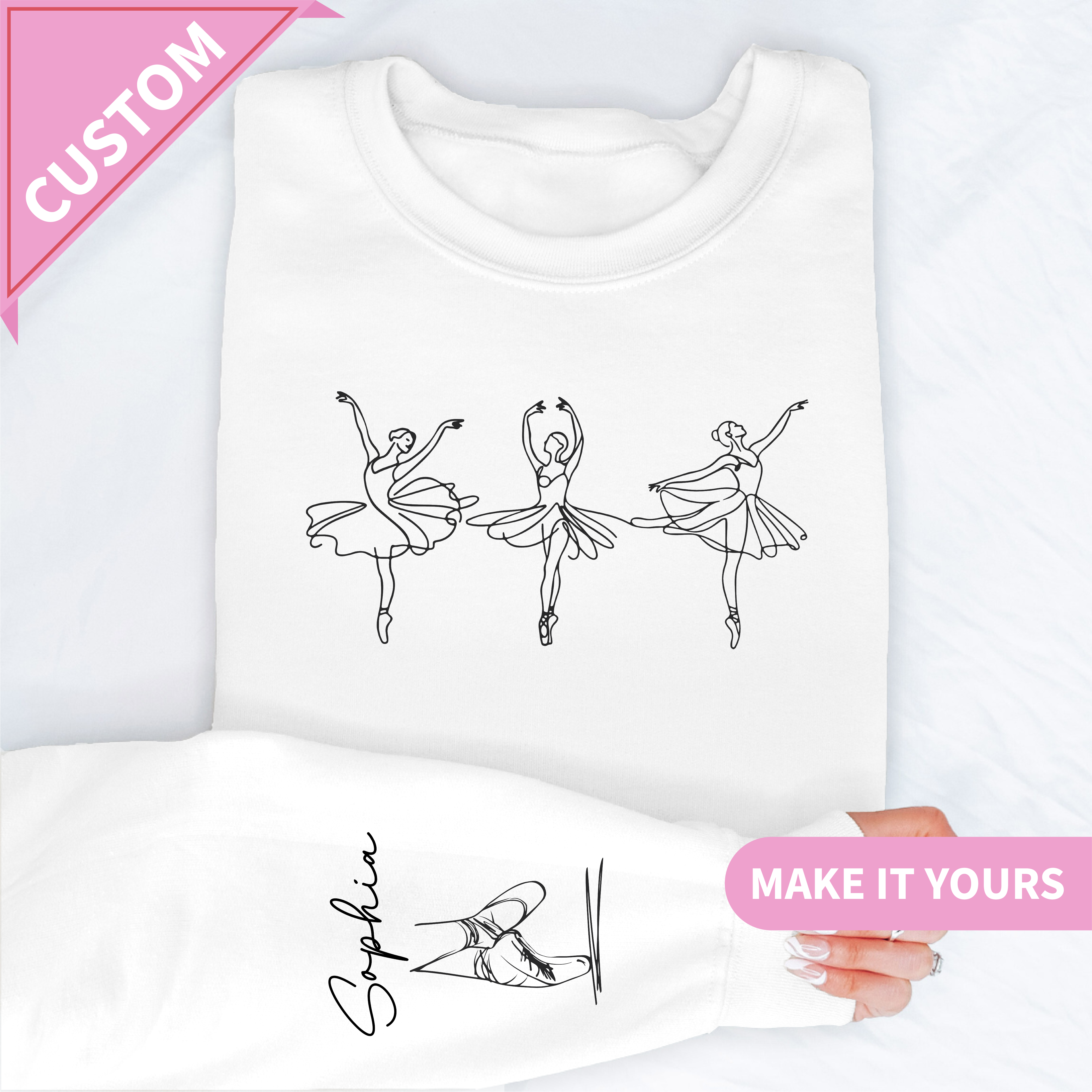 Personalized Name Ballet Sweatshirt