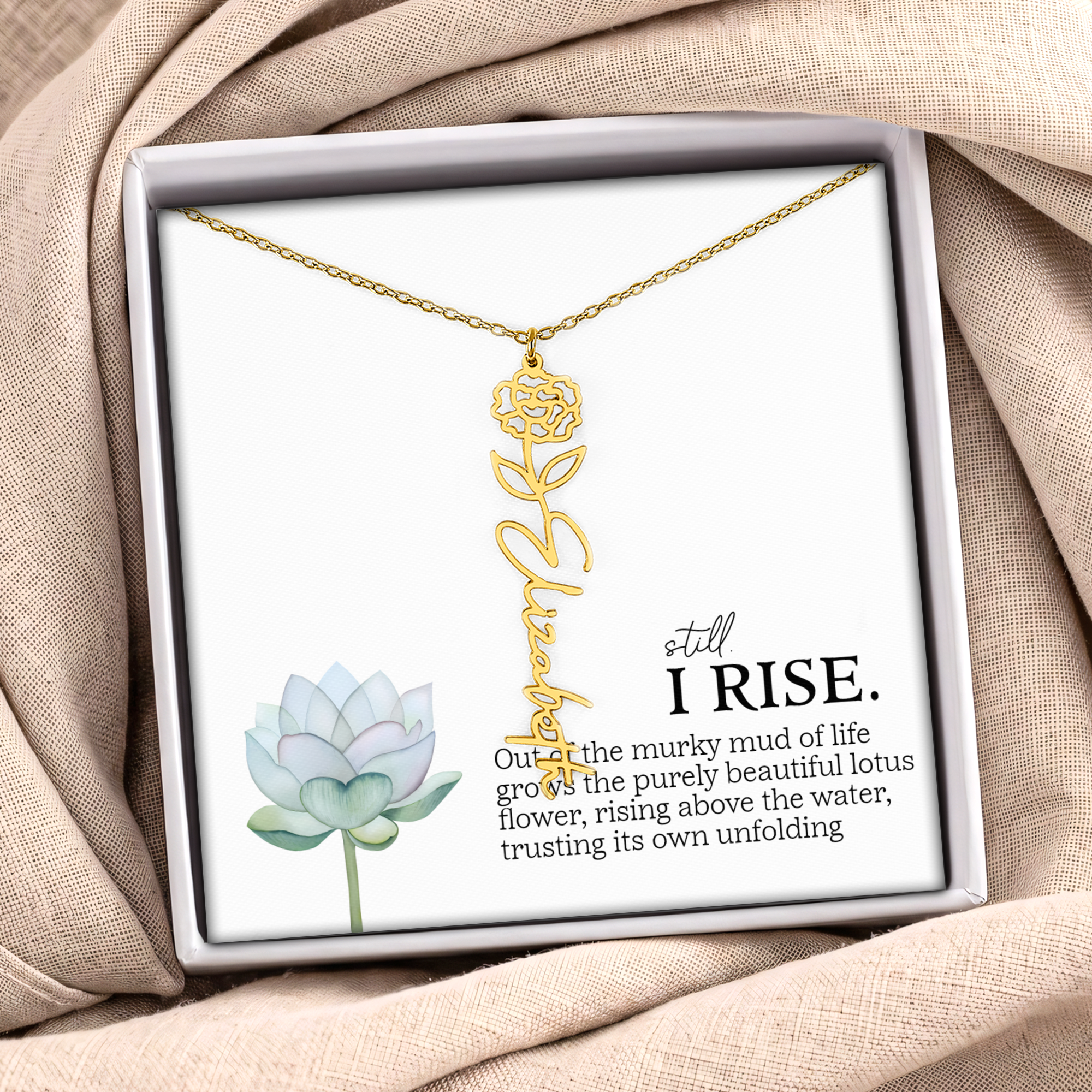 Still I Rise Lotus  Jewelry