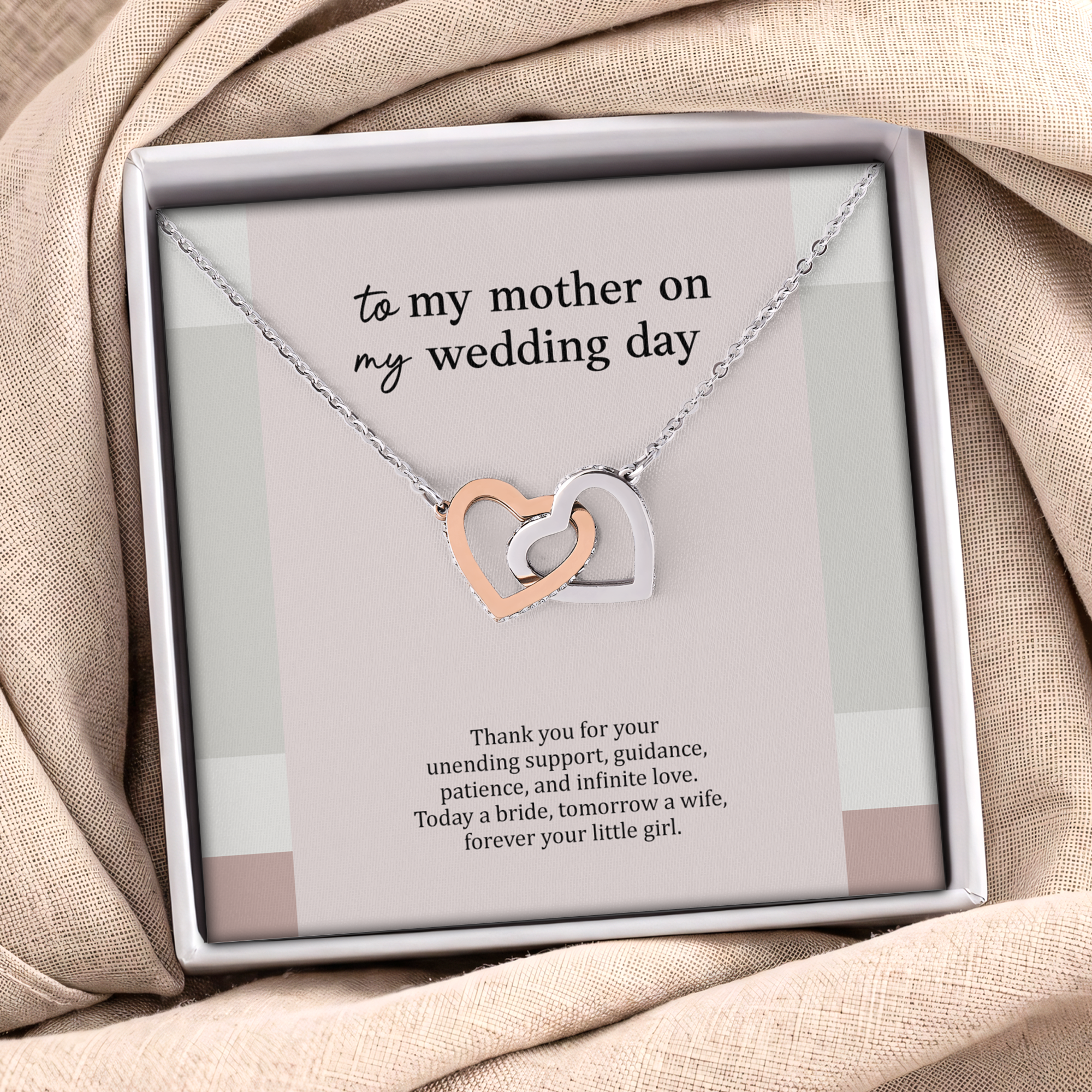 To My Mother On My Wedding Jewelry
