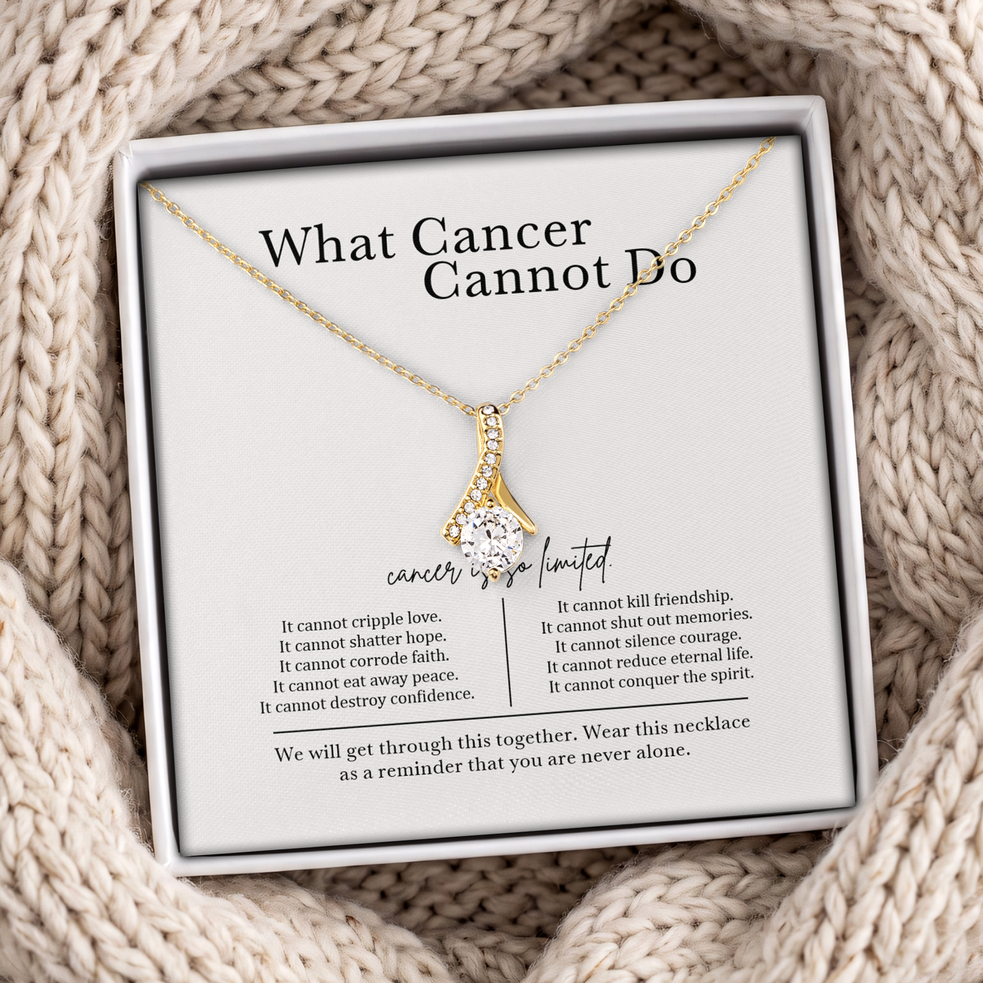 What Cancer Cannot Do Jewelry