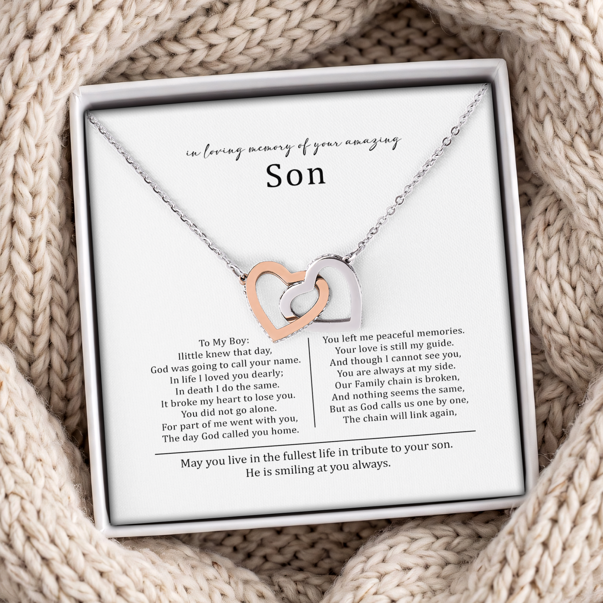 Loving Memory Of Son Jewelry