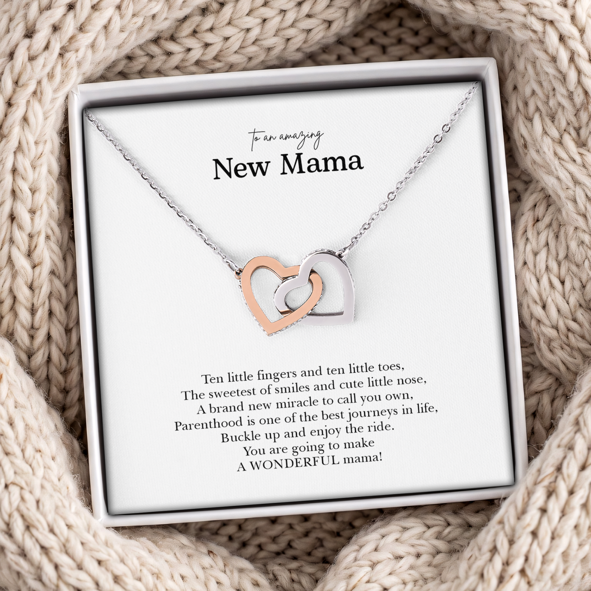 To An Amazing  New Mama Necklace