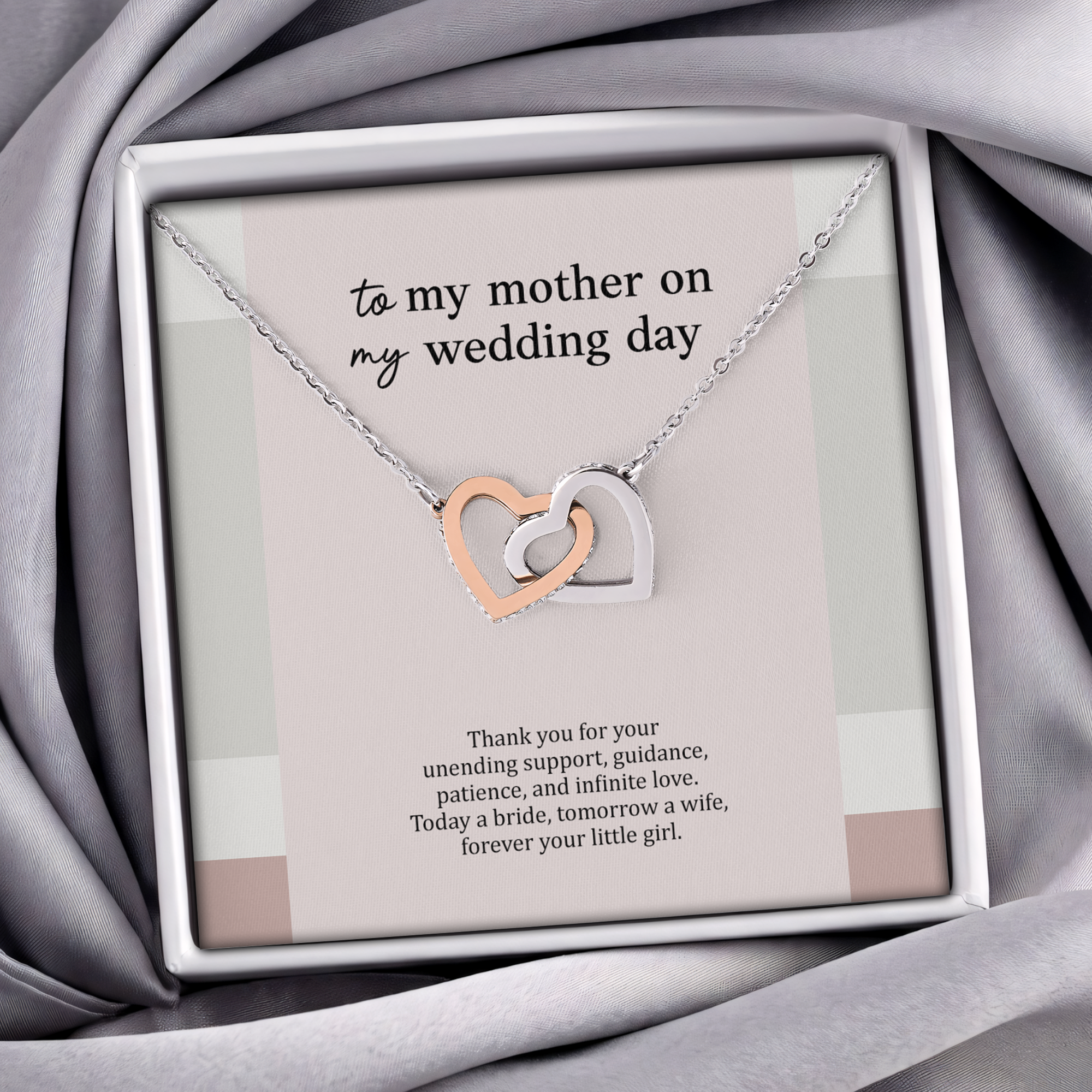 To My Mother On My Wedding Jewelry