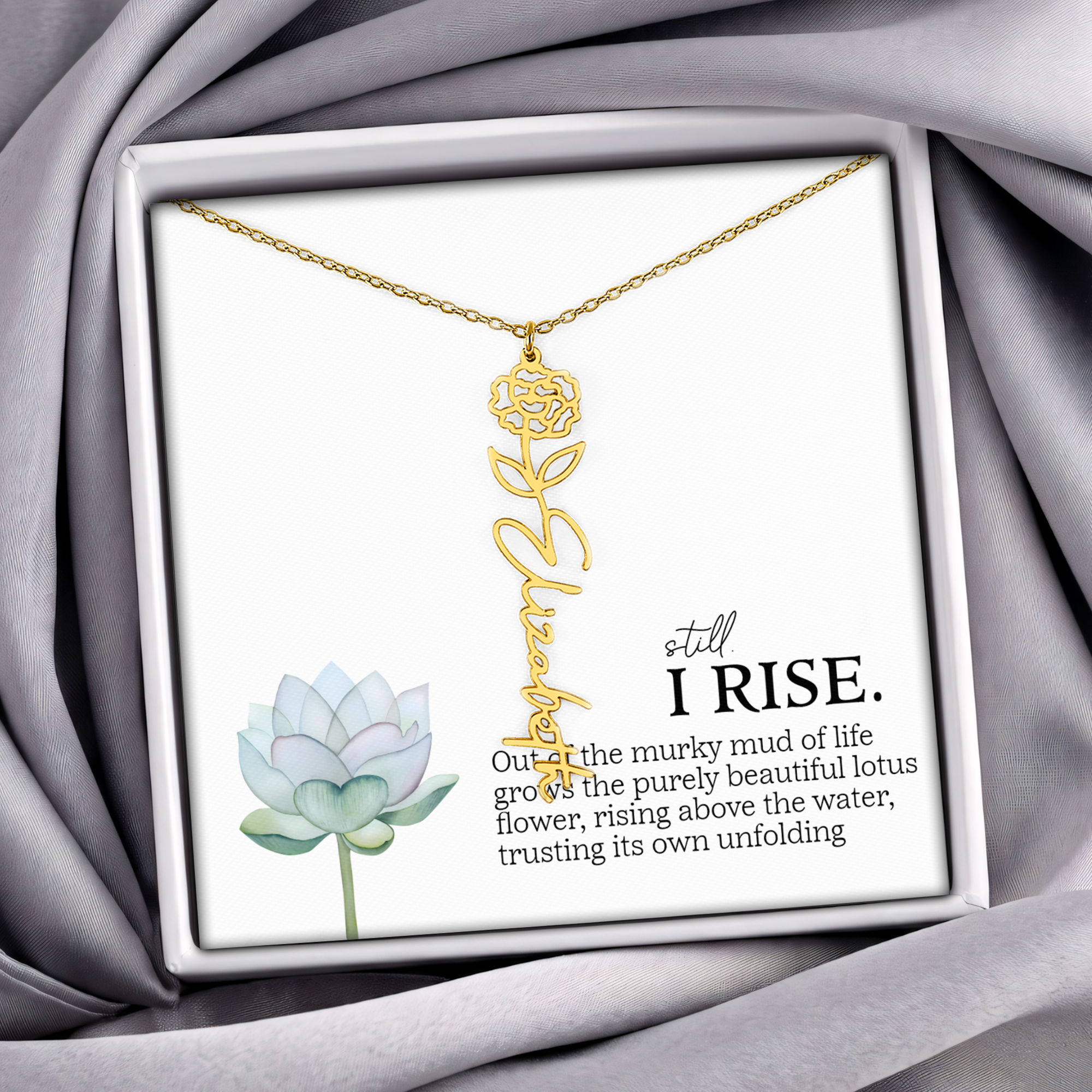 Still I Rise Lotus  Jewelry