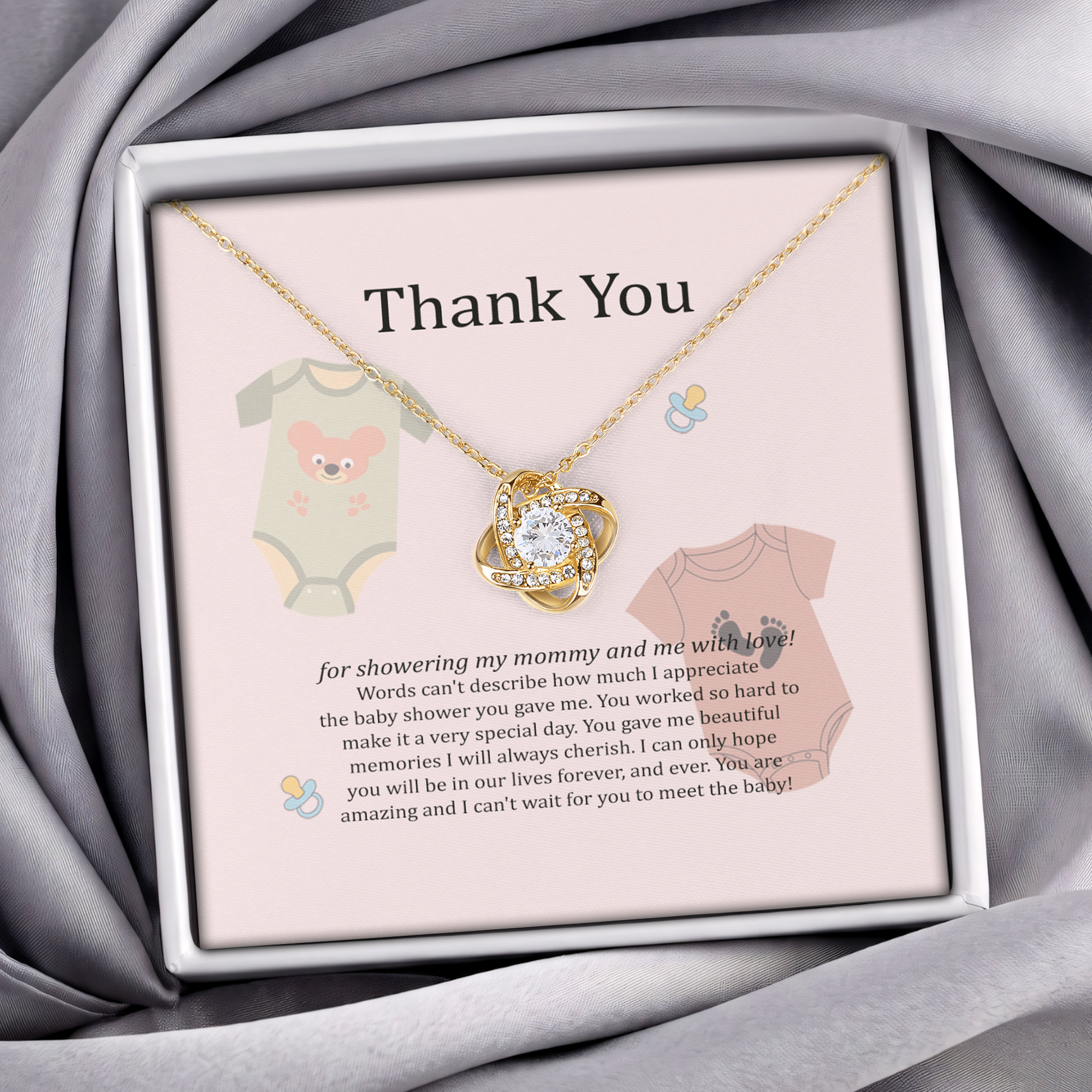 Thank You Baby Shower Jewelry