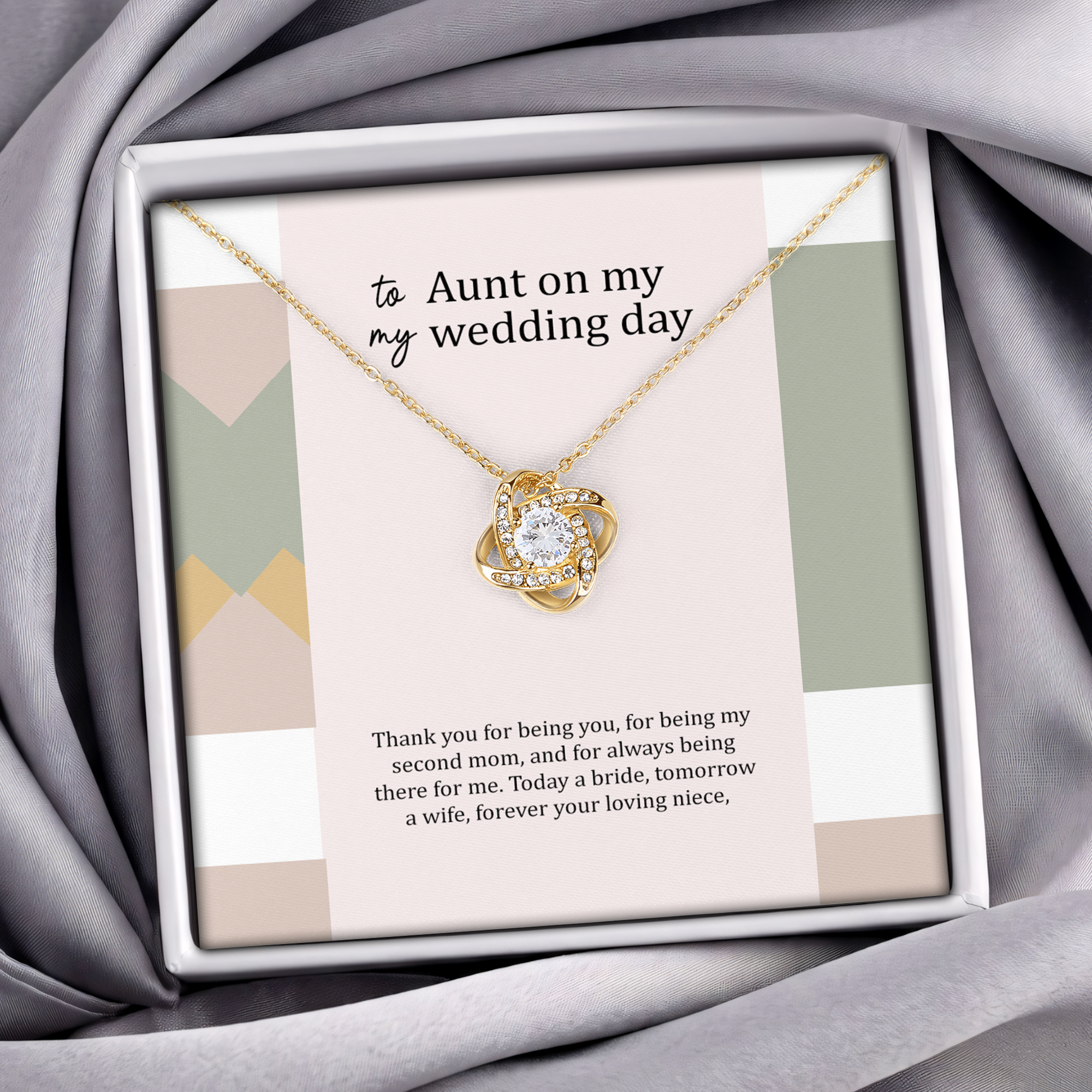 To My Aunt On My Wedding Day Jewelry
