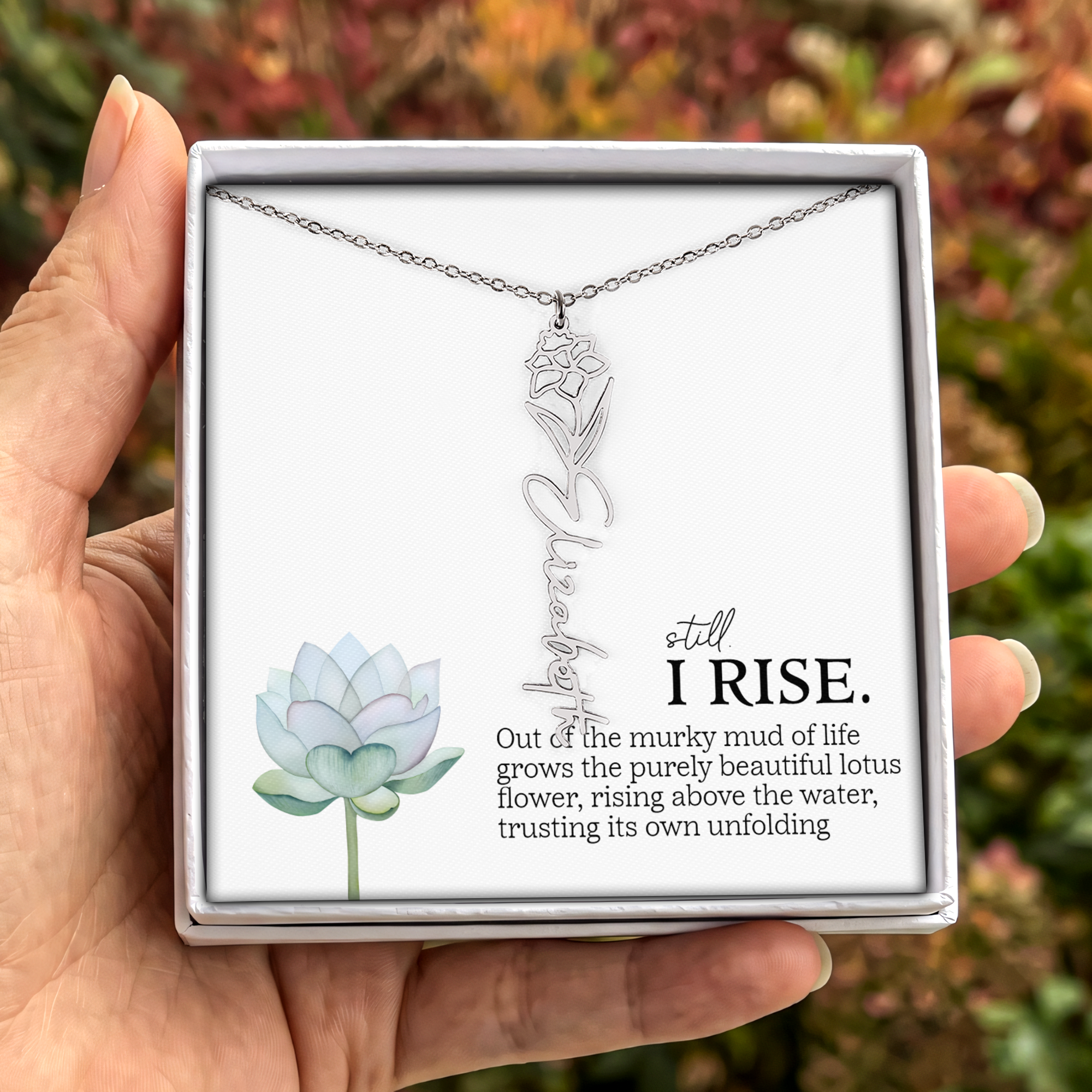 Still I Rise Lotus  Jewelry
