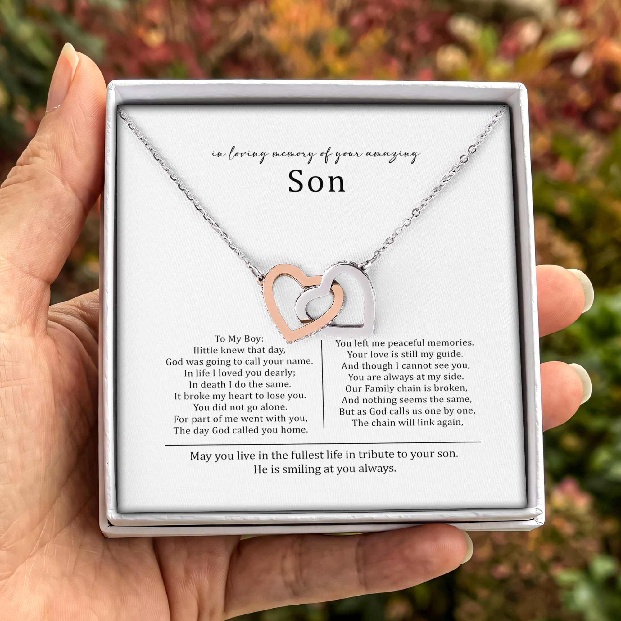 Loving Memory Of Son Jewelry