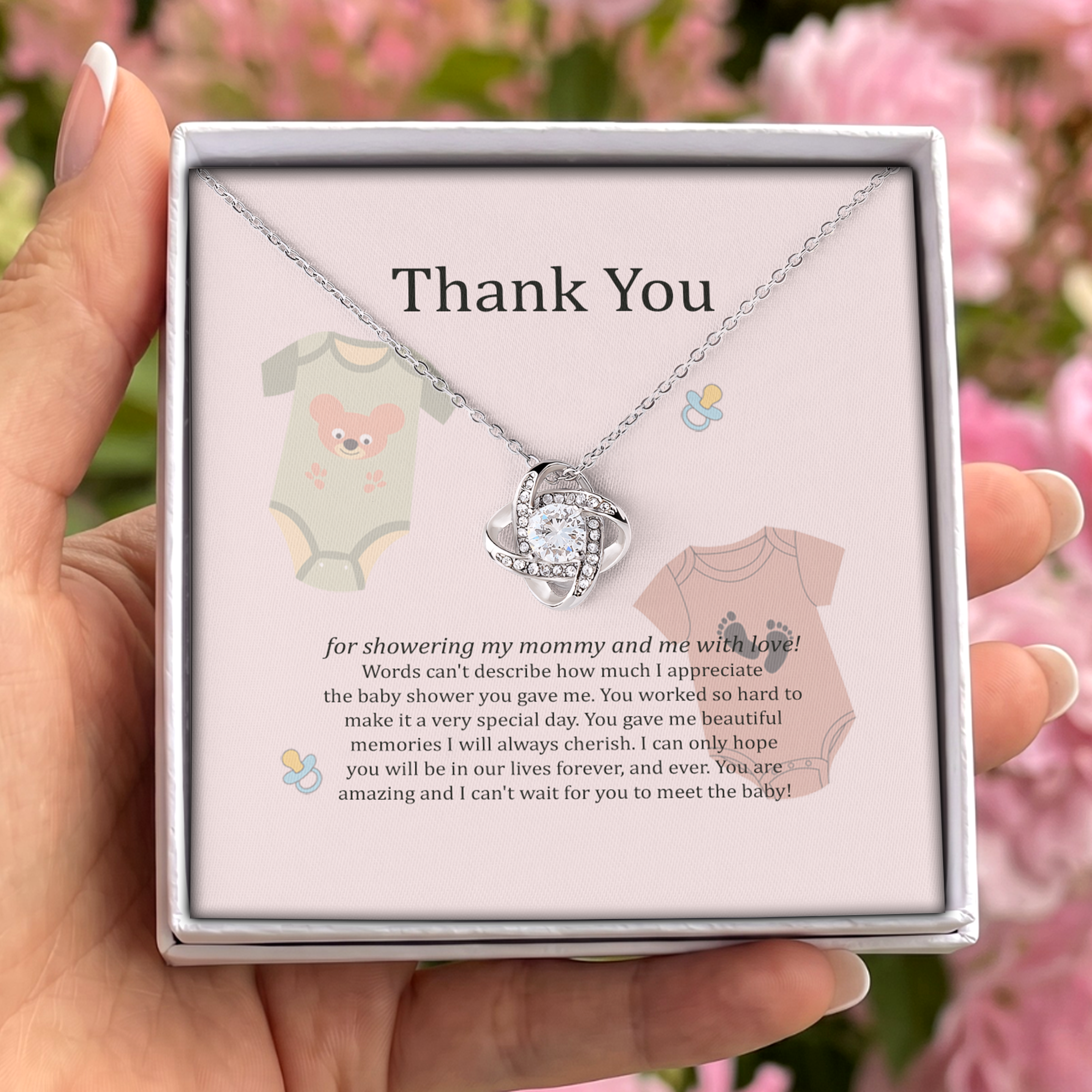 Thank You Baby Shower Jewelry