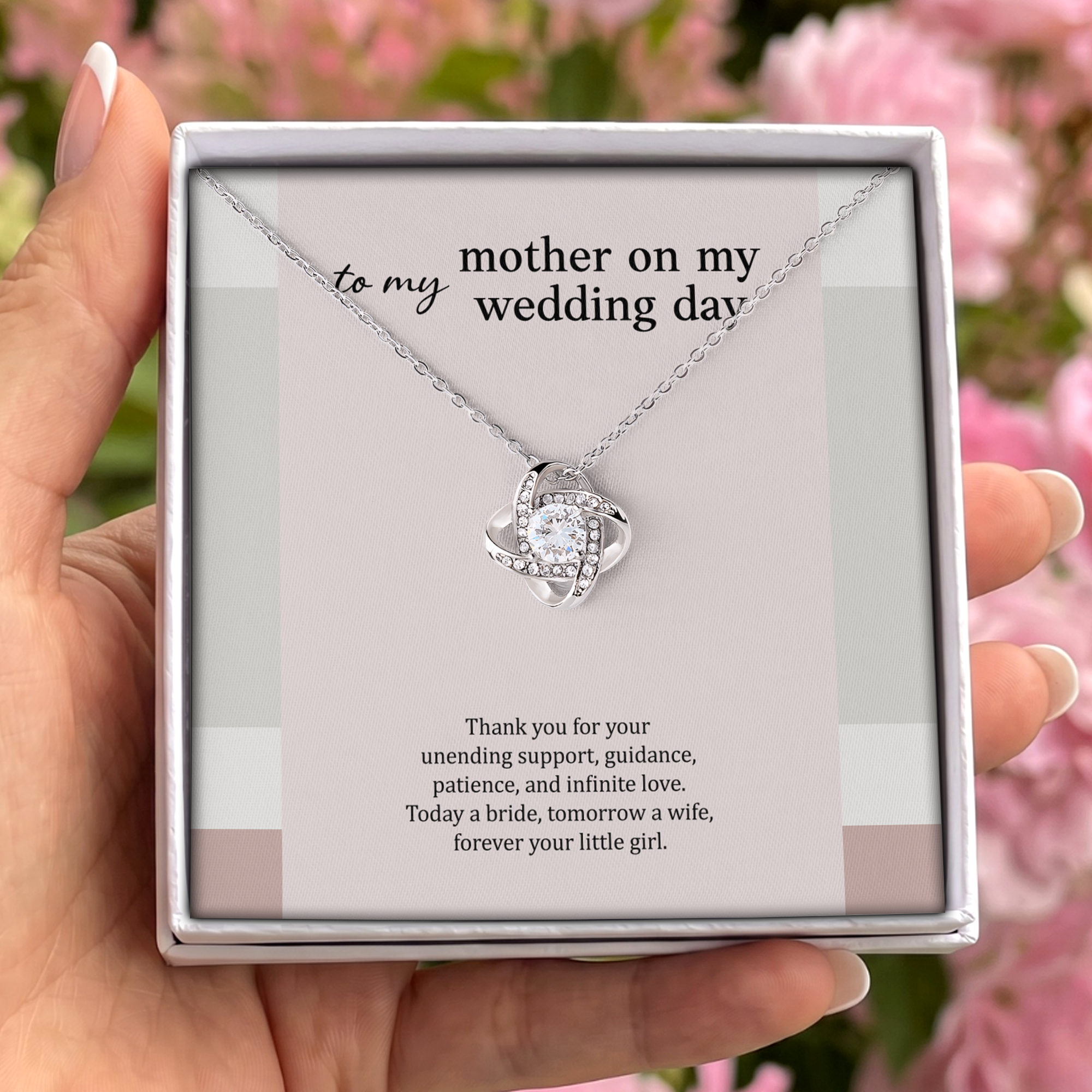 To My Mother On My Wedding Day Jewelry