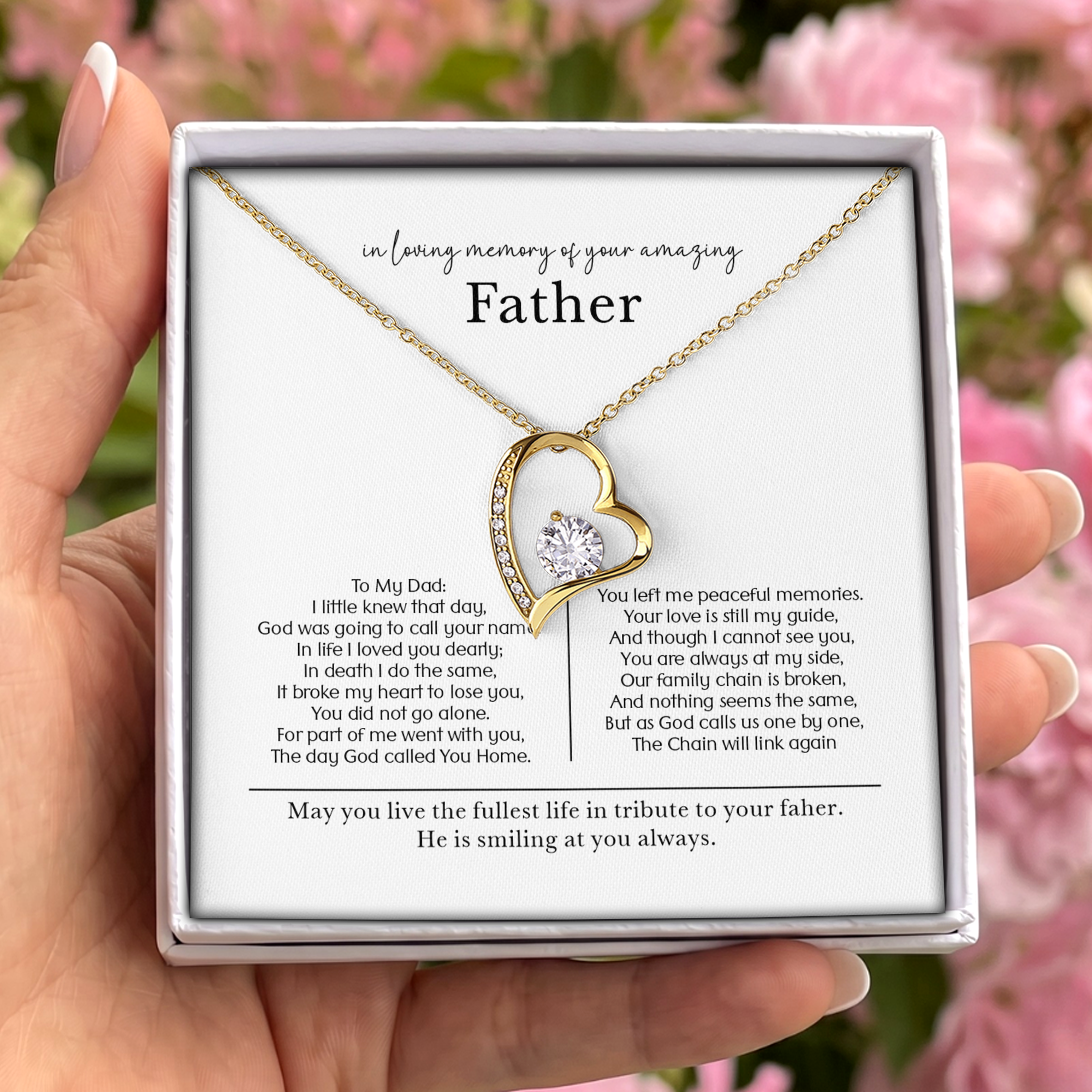 In Loving Memory Of Your Amazing Father Jewelry