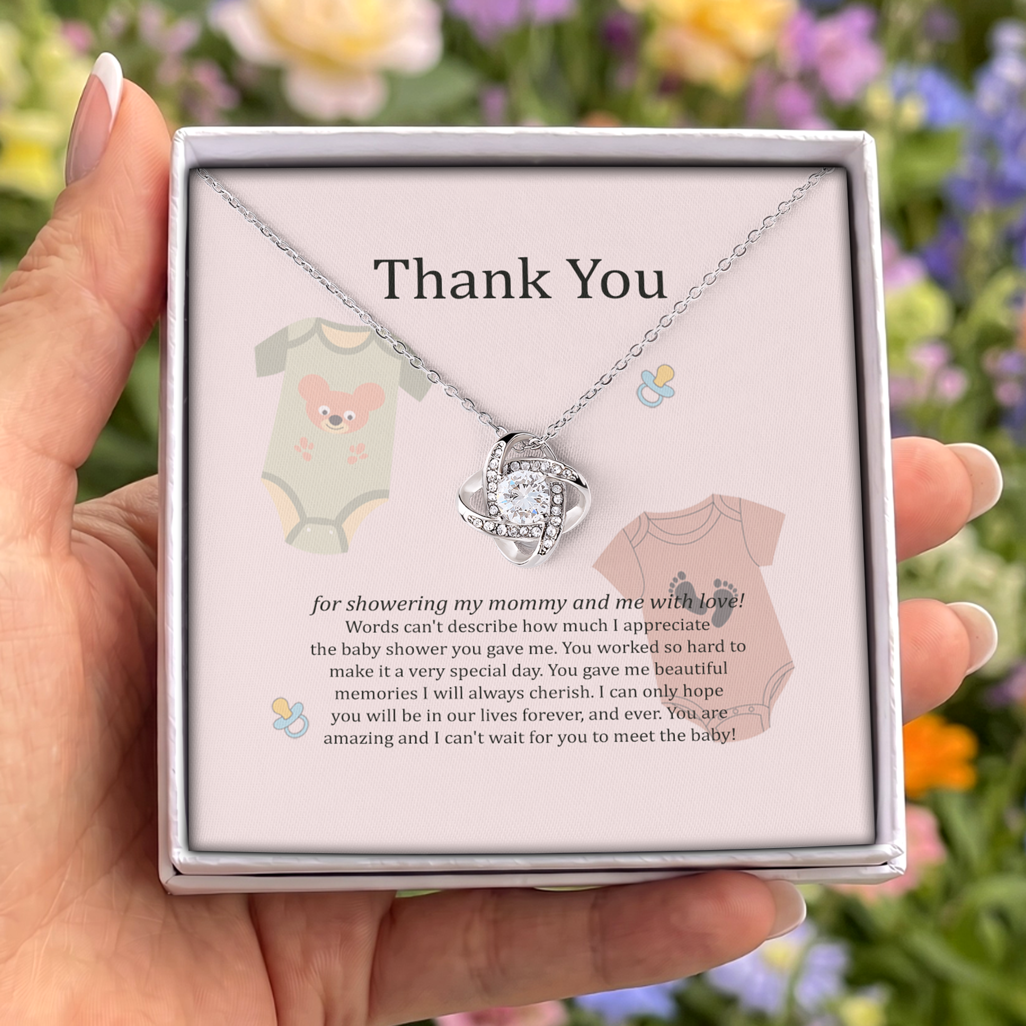 Thank You Baby Shower Jewelry